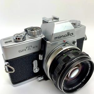 Minolta SRT101 with Minolta ROKKOR f/1.7 35mm SLR Film Camera